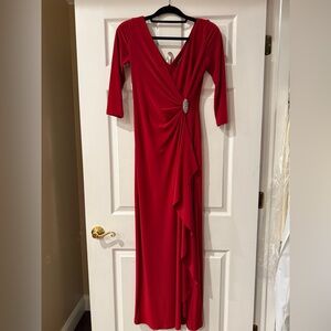 Lauren Elegant Red Evening Gown